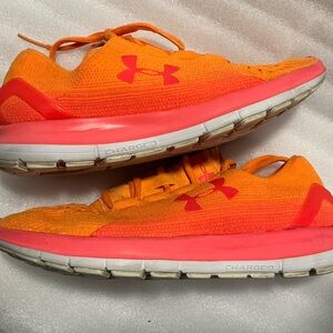 Under Armour Bright Orange Charged Pursuit size 9.5